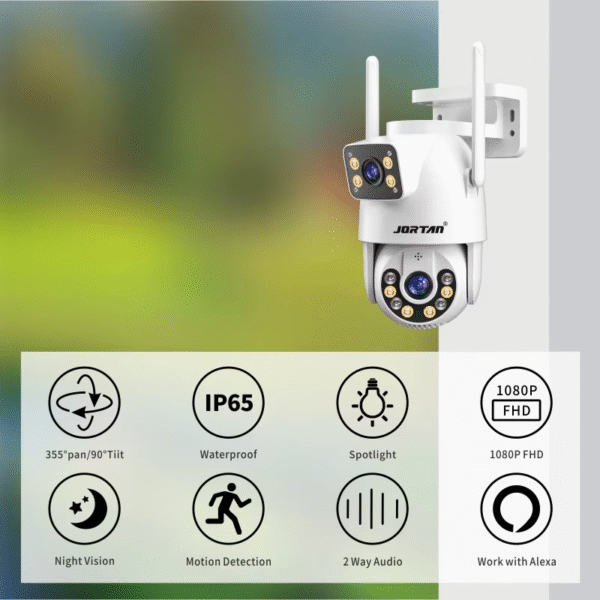 2025 Wireless Network Ip Home Wireless Security Outdoor Camera Dual Voice Camera Dual Lens 360-degree 4MP SIM Camera - Image 3