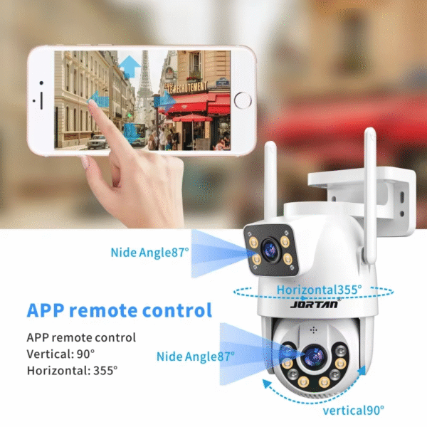 2025 Wireless Network Ip Home Wireless Security Outdoor Camera Dual Voice Camera Dual Lens 360-degree 4MP SIM Camera - Image 2