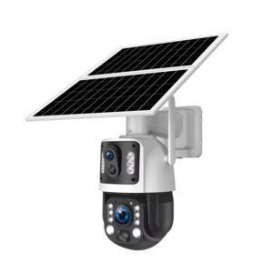 4G Solar Camera Surveillance Dual Lens 4K